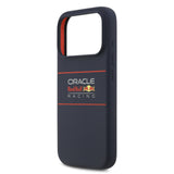 Husa silicon cu MagSafe pentru Apple iPhone 17 Pro, Logo Orizontal Red Bull, Albastra