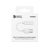 Adaptor USB Type-C la Jack 3.5 mm pentru Samsung, Alb