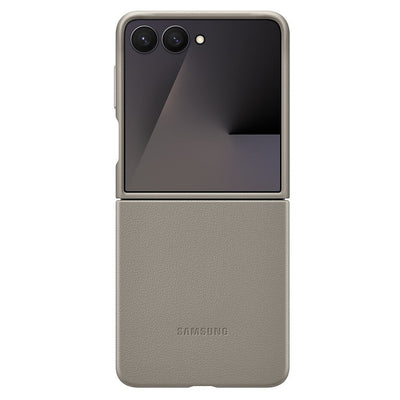 Husa tip carte compatibila cu Galaxy Z Flip 7, piele vegana
