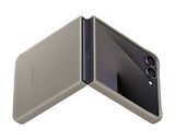 Husa tip carte compatibila cu Galaxy Z Flip 7, piele vegana