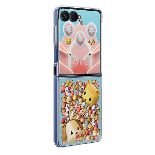 Husa tip carte compatibila cu Galaxy Z Flip 7, Transparent, silicon, Transparent