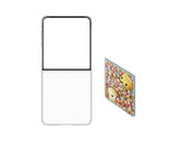 Husa tip carte compatibila cu Galaxy Z Flip 7, Transparent, silicon, Transparent