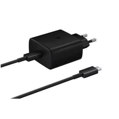 Incarcator Samsung 45W USB-C cu cablu USB-C, Negru