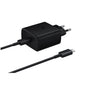 Incarcator Samsung 45W USB-C cu cablu USB-C, Negru