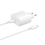 Incarcator Samsung EP-TA845EWE 45W USB-C cu Cablu USB-C EP-DW767JWE, Alb