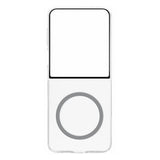 Husa tip carte OEM compatibila cu Galaxy Z Flip 7, MagSafe/Magnetic, policarbonat, Transparent