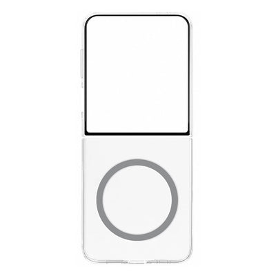 Husa tip carte OEM compatibila cu Galaxy Z Flip 7, MagSafe/Magnetic, policarbonat, Transparent