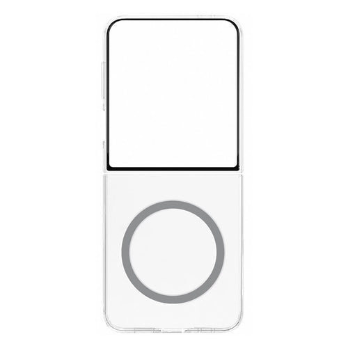 Husa tip carte OEM compatibila cu Galaxy Z Flip 7, MagSafe/Magnetic, policarbonat, Transparent