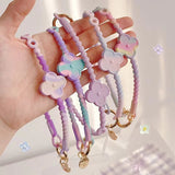 Accessory, Wristband, Keychain Silicone Flower, Blue