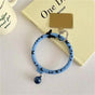 Accessory, Wristband, Keychain Silicone Silky Ring, Blue Butterfly