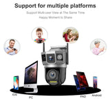 Camera supraveghere exterior Smart PTZ Wi-Fi 4MP V380 Pro - SC23-W