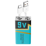 Smartoools Battery 9V reincarcabila USB-C, 3200mWh