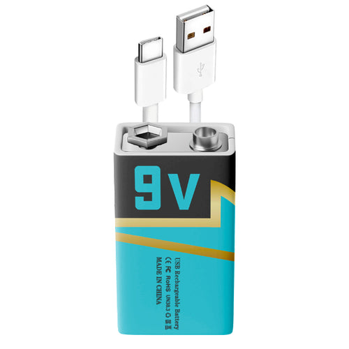 Smartoools Battery 9V reincarcabila USB-C, 3200mWh