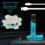 Smartoools Battery AAA 1.5V reincarcabila USB-C, 660mWh - 2 pcs.