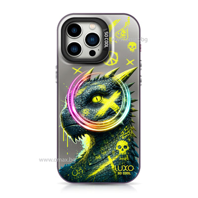 Husa telefon pentru Apple iPhone 17 Pro, MagSafe, Model Dinozaur