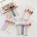 Accessory, Wristband, Keychain Soft Rope, Blue Daisy
