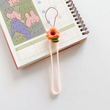 Accessory, Wristband, Keychain Soft Rope, Orange Flower