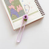 Accessory, Wristband, Keychain Soft Rope, Purple Flower