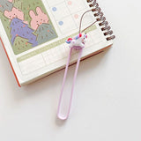 Accessory, Wristband, Keychain Silicone Silky Ring, Blue Unicorn
