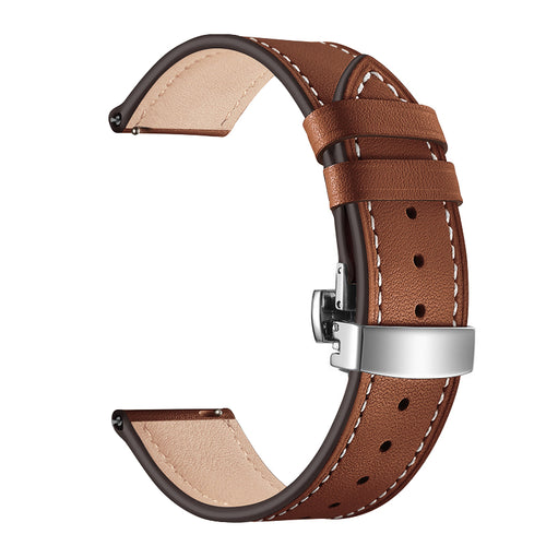 Curea piele ecologica compatibila cu Galaxy Watch 4 40mm, Galaxy Watch 4 44mm