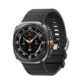 Curea silicon compatibila cu Samsung Watch Ultra 47mm, Alb