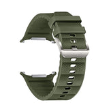Curea silicon compatibila cu Samsung Watch Ultra 47mm, Alb