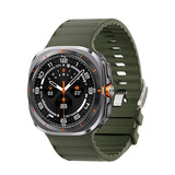 Curea silicon compatibila cu Samsung Watch Ultra 47mm, Alb
