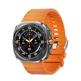 Curea silicon compatibila cu Samsung Watch Ultra 47mm, Alb