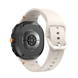 Curea silicon compatibila cu Samsung Watch 8, Samsung Watch 8 Classic, Alb