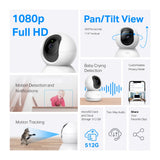 Camera supraveghere TP-Link Tapo C200, Full HD 1080p, WiFi, Alba