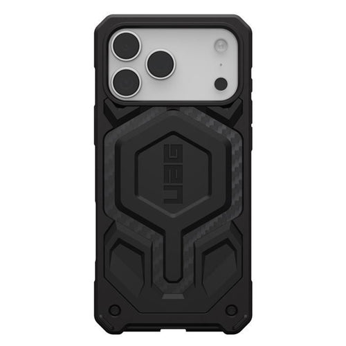 Husa compatibila cu iPhone 17 Pro, MagSafe/Magnetic, Kevlar, policarbonat, Negru