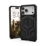 Husa compatibila cu iPhone 17 Pro, MagSafe/Magnetic, Kevlar, policarbonat, Negru