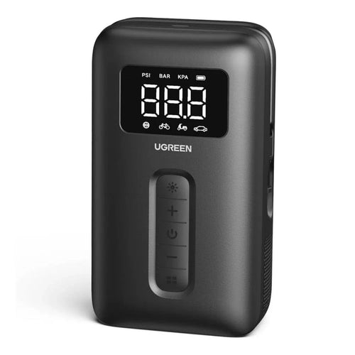 Compresor wireless portabil UGREEN CD259 cu baterie 2500mAh pentru anvelope, Negru