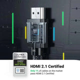 Cablu HDMI - HDMI UGREEN HD175, 8K/60Hz, 1m, Negru