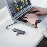 Hub USB-C 4-in-1 UGREEN CM219 pentru laptop si PC, Gri