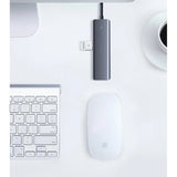 Hub USB-C 4-in-1 UGREEN CM219 pentru laptop si PC, Gri