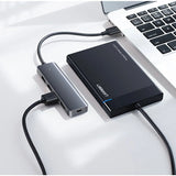 Hub USB-C 4-in-1 UGREEN CM219 pentru laptop si PC, Gri