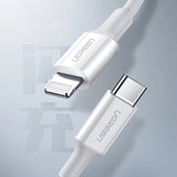 Cablu de date UGREEN USB-C la Lightning, 1.5 m