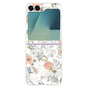 Husa telefon pentru Samsung Galaxy Z Flip 6 / Z Flip 7 FE, model Flowers