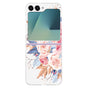 Husa telefon pentru Samsung Galaxy Z Flip 6 / Z Flip 7 FE, model Flowers