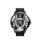 Smartwatch Kalobee SK50, AMOLED, set 2 curele, argintiu