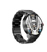 Smartwatch Kalobee SK50, AMOLED, set 2 curele, argintiu