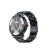 Smartwatch Kalobee SK50, AMOLED, set 2 curele, argintiu