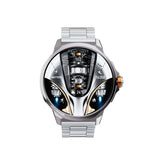 Smartwatch Kalobee SK50, AMOLED, set 2 curele, argintiu