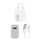 Incarcator Xiaomi MDY-15-EK 90W USB-A cu Cablu USB-C, Alb