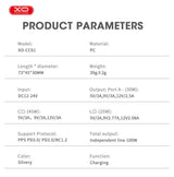 XO 12V 100W, 1A + 1C + 1L, Digital Lightning Port, black - CC61