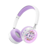 Casti Bluetooth Over-ear pentru Copii XO BE57, Cartoon, albastru