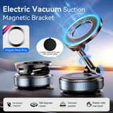 Suport Auto Magnetic cu Ventuza XO C169 – Blocare Manuala, Negru