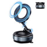 Suport Auto Magnetic cu Ventuza XO C169 – Blocare Manuala, Negru