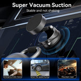 Suport Auto Magnetic cu Ventuza XO C170 – Blocare Manuala, Negru